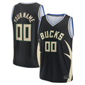 Moorv Custom M.Bucks  Black Fast Break Jerseys - Statement Edition