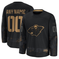 Moorv Custom M.Wild Black 2024 Military Appreciation Practice Jerseys