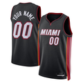 Moorv Custom M.Heat Black Swingman Jerseys - Icon Edition