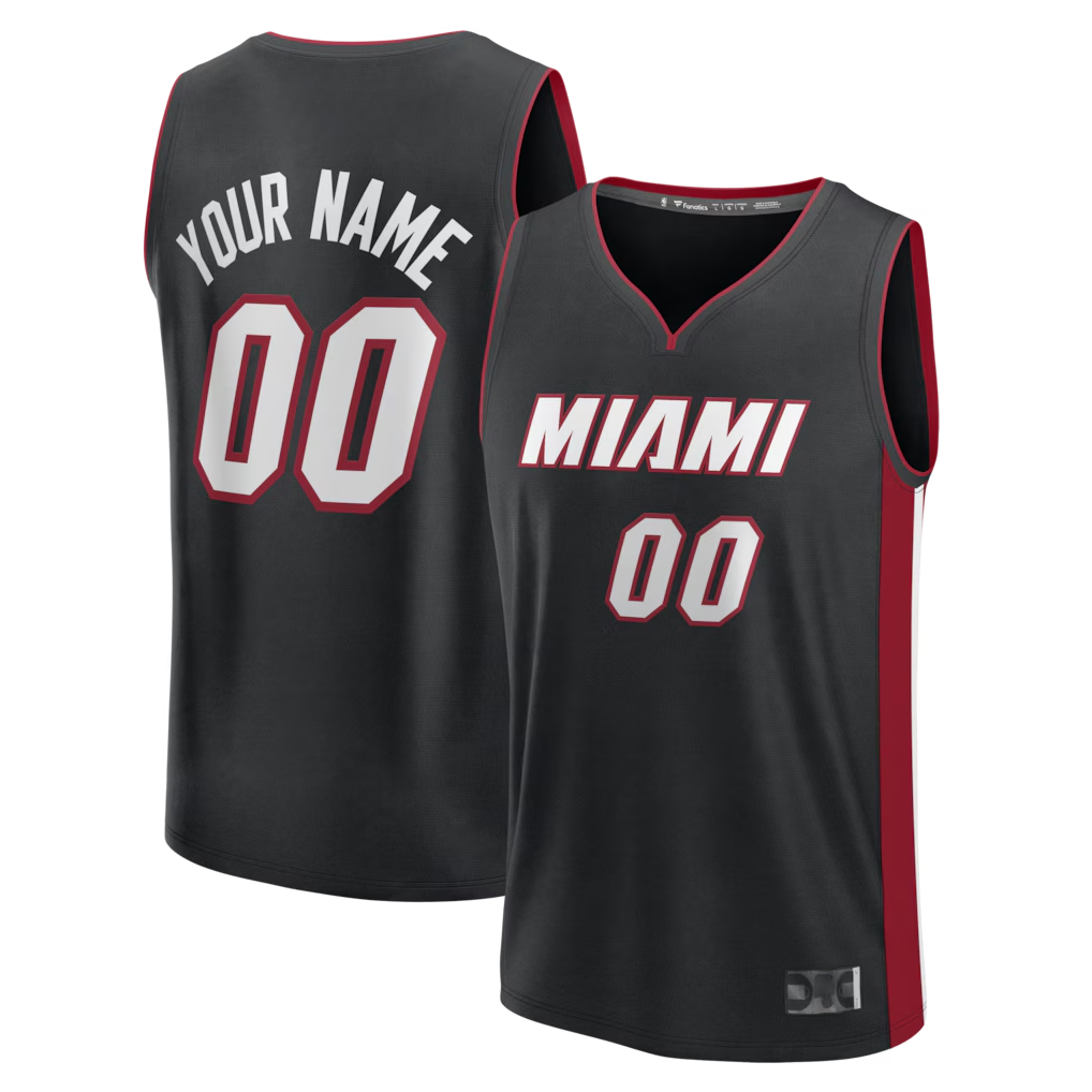 Moorv Custom M.Heat  Black Fast Break Jerseys - Icon Edition