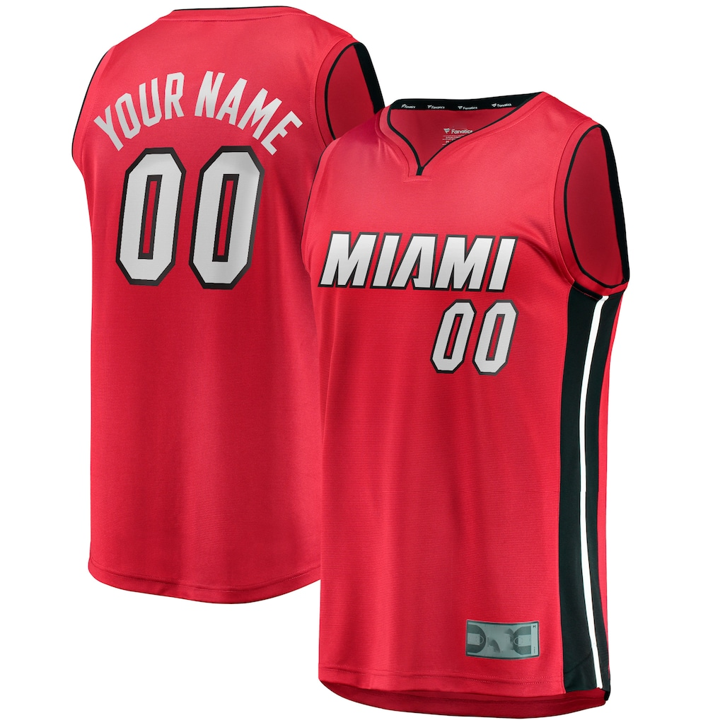 Moorv Custom M.Heat  Red Fast Break Jerseys - Statement Edition