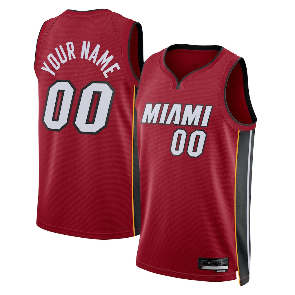 Moorv Custom M.Heat Heat Red 202223 Swingman Jerseys - Statement Edition