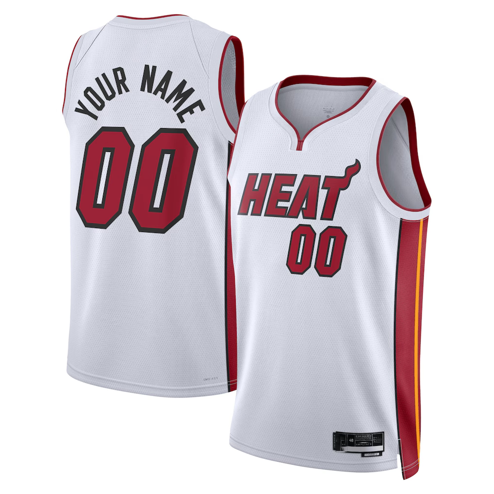 Moorv Custom M.Heat Heat White Swingman Jerseys - Association Edition