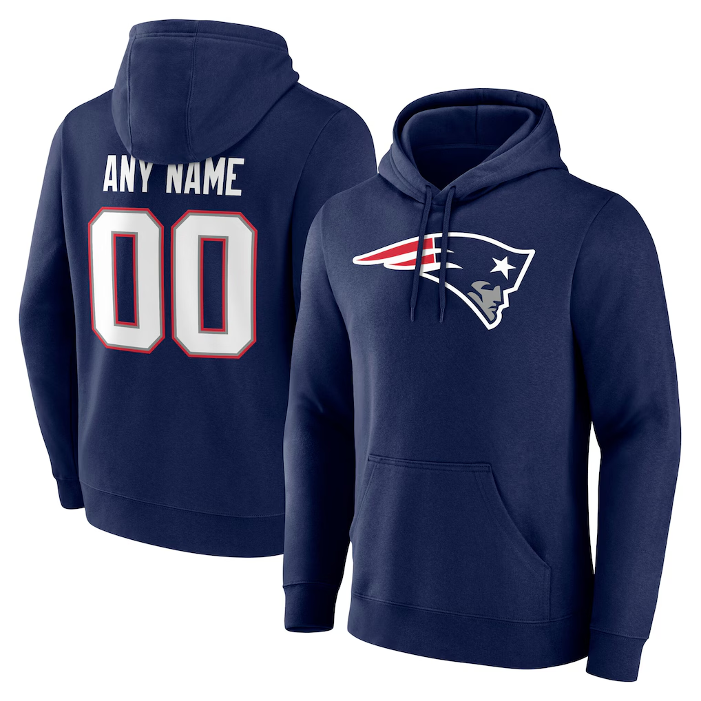 Moorv Custom NE.Patriots Team Authentic Personalized Name & Number Hoodie Stitched Jerseys