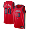 Moorv Custom NO.Pelicans Jordan Brand Red Swingman Stitched Jerseys- Statement Edition