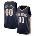 Moorv Custom NO.Pelicans Navy 202223 Swingman Stitched Jerseys- Icon Edition