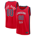 Moorv Custom NO.Pelicans Red Fast Break Stitched Jerseys- Statement Edition