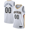 Moorv Custom NO.Pelicans White 202021 Swingman Stitched Jerseys- Association Edition