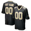Moorv Custom NO.Saints Black Game Stitched Jerseys