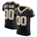 Moorv Custom NO.Saints Black Vapor F.U.S.E. Elite Stitched Jerseys