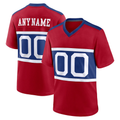 Moorv Custom NY.Giants Century Red Alternate Game Stitched Jerseys
