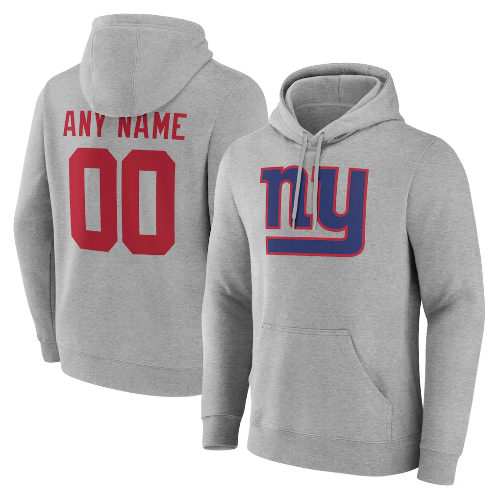 Moorv Custom NY.Giants Team Authentic Personalized Name & Number Hoodie Stitched Jerseys