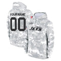 Moorv Custom NY.Jets Arctic Camo Salute to Service Pullover Hoodies Limited Game Any Name & Numbers Stitched Jerseys