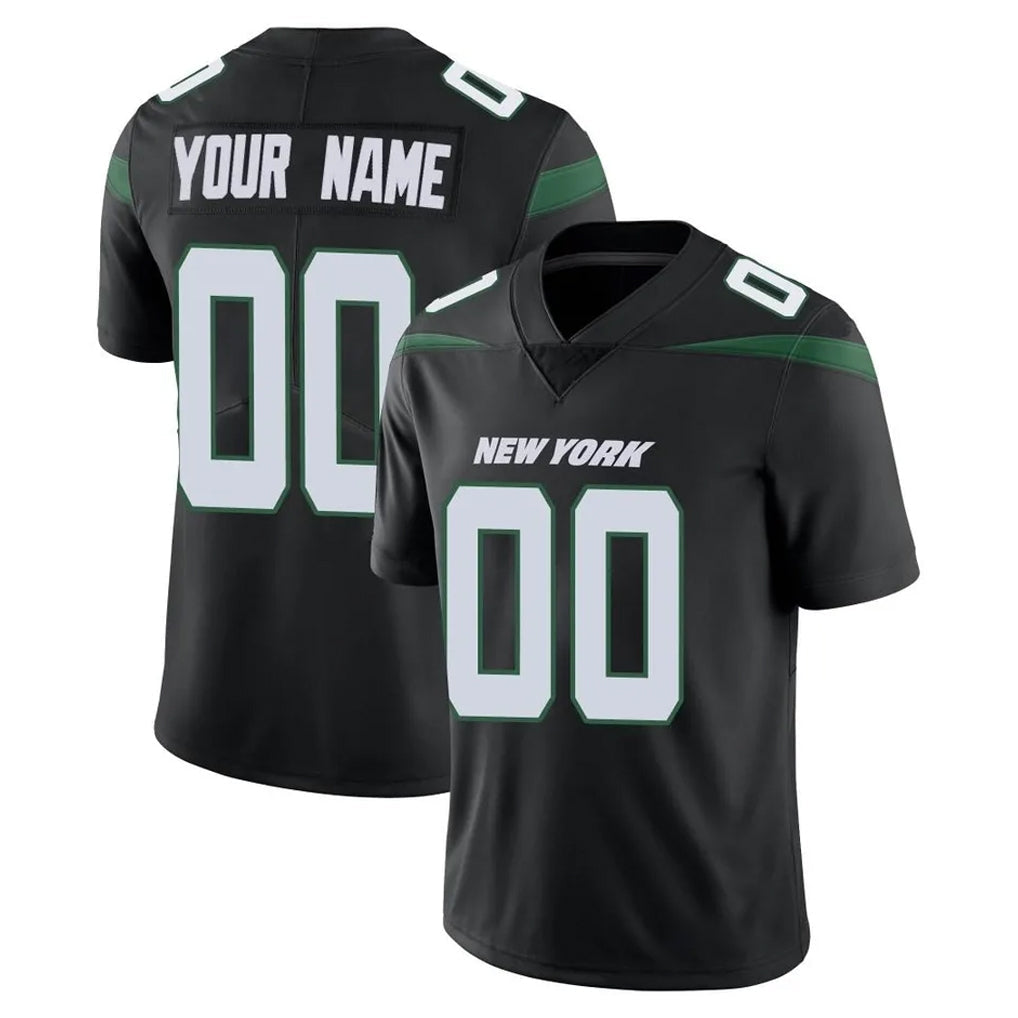 Moorv Custom NY.Jets Black Limited Vapor Home Game Any Name & Numbers Stitched Jerseys