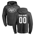 Moorv Custom NY.Jets Gray Pullover Hoodies Limited Game Any Name & Numbers Stitched Jerseys