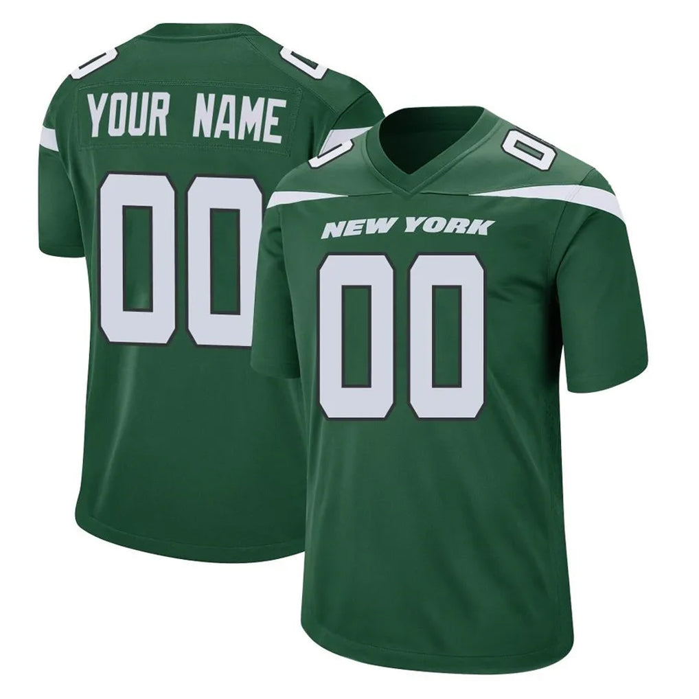 Moorv Custom NY.Jets Green Home Game Any Name & Numbers Stitched Jerseys