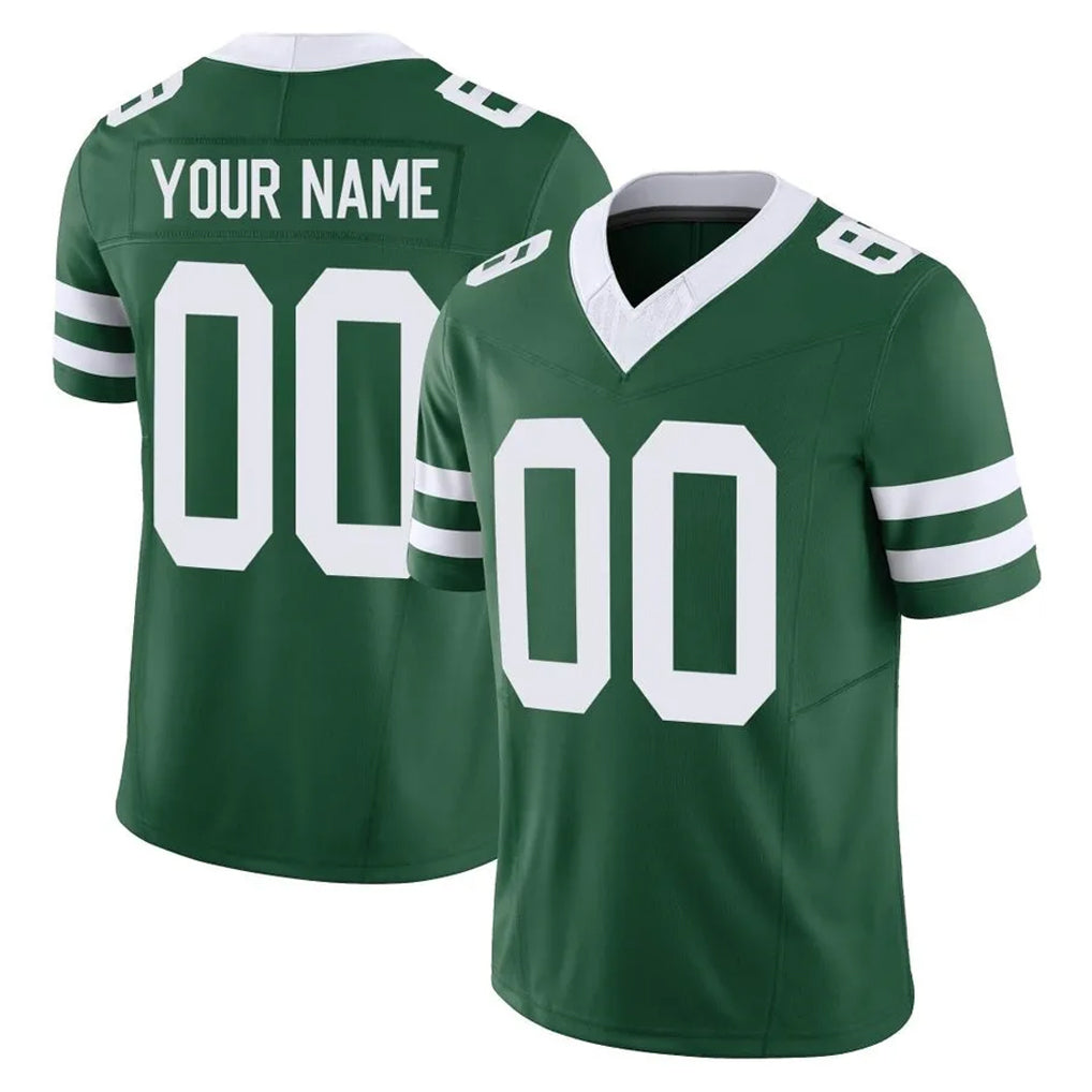 Moorv Custom NY.Jets Green Legacy Limited Vapor F.U.S.E. Home Game Any Name & Numbers Stitched Jerseys