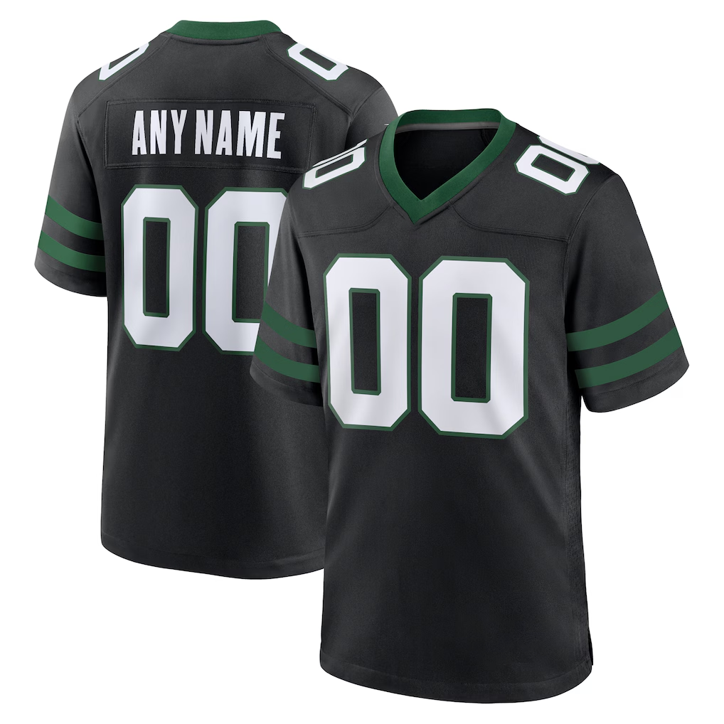Moorv Custom NY.Jets Legacy Black Alternate Game Stitched Jerseys