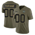 Moorv Custom NY.Jets Olive 2025 Salute To Service Limited Any Name & Numbers Stitched Jerseys