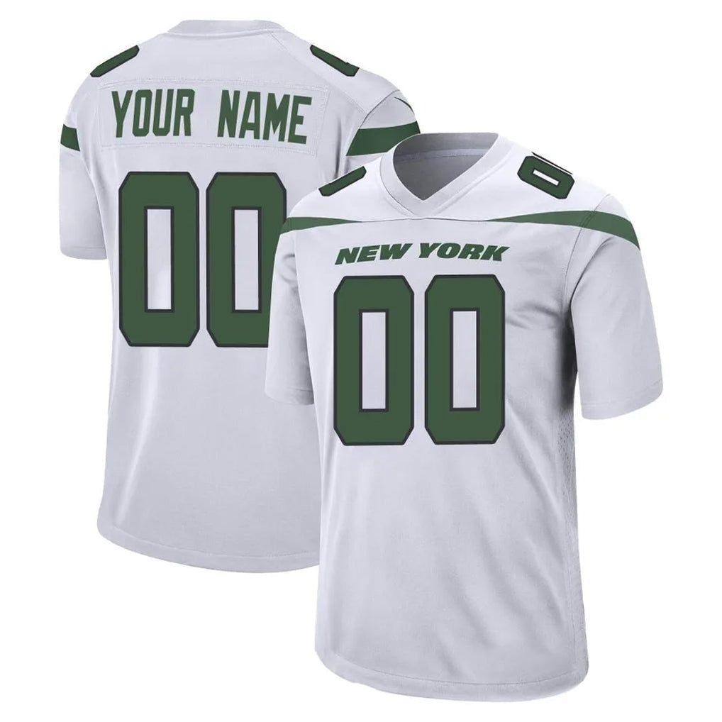 Moorv Custom NY.Jets White Spotlight Home Game Any Name & Numbers Stitched Jerseys