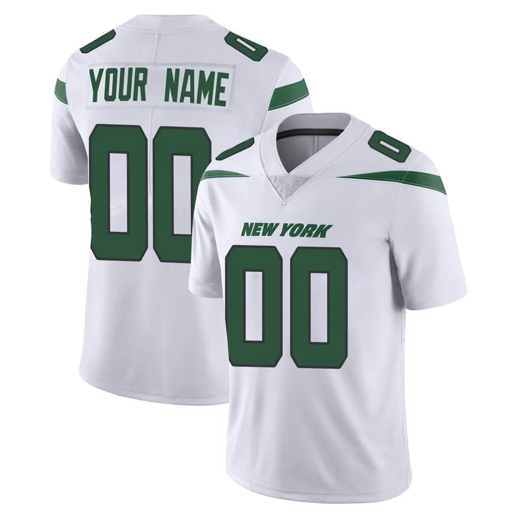 Moorv Custom NY.Jets White Spotlight Limited Vapor Home Game Any Name & Numbers Stitched Jerseys