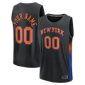 Moorv Custom NY.Knicks Black Fast Break Jerseys - Icon Edition