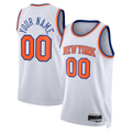 Moorv Custom NY.Knicks White Swingman Jerseys - Association Edition