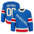Moorv Custom NY.Rangers Blue Centennial Authentic Pro Jerseys