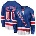 Moorv Custom NY.Rangers Blue Home Breakaway Jerseys