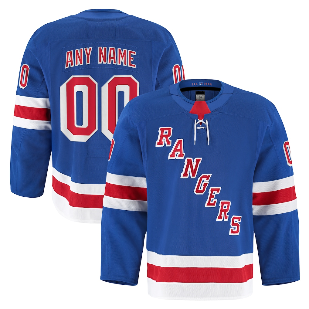Moorv Custom NY.Rangers Royal Home Authentic Pro Jerseys