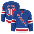 Moorv Custom NY.Rangers Royal Home Authentic Pro Jerseys