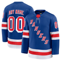 Moorv Custom NY.Rangers Royal Home Premium Jerseys