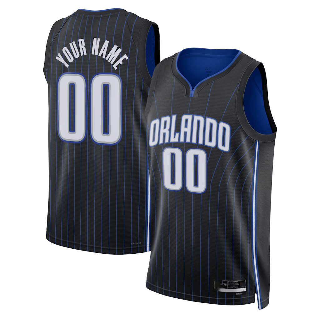 Moorv Custom O.Magic Black Swingman Jerseys - Icon Edition