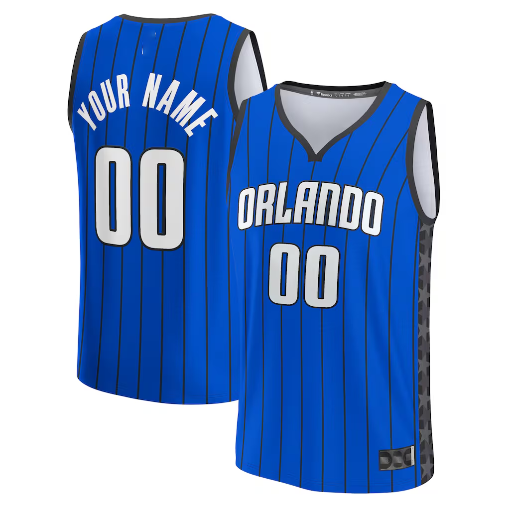 Moorv Custom O.Magic Blue Fast Break Jerseys - Statement Edition