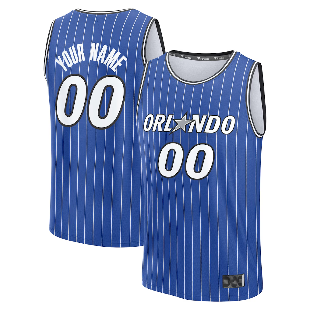Moorv Custom O.Magic Blue Fast Break Replica Jerseys - Icon Edition
