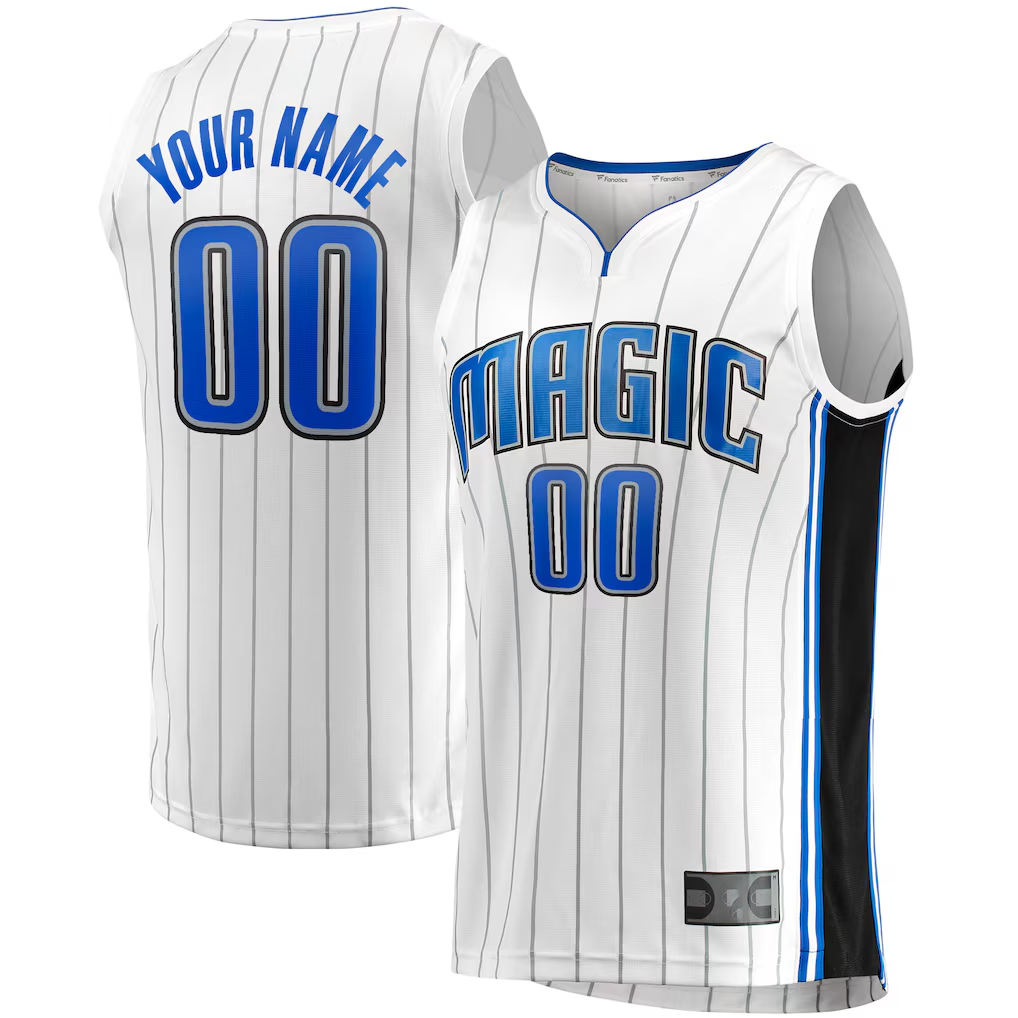 Moorv Custom O.Magic White Fast Break Replica Jerseys - Association Edition