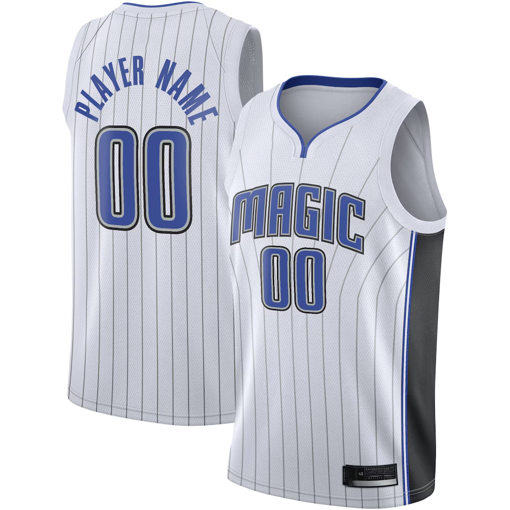 Moorv Custom O.Magic White 202021 Swingman Jerseys - Association Edition