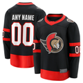 Moorv Custom O.Senators Black Home Breakaway Jerseys