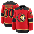 Moorv Custom O.Senators Red Alternate Premium Jerseys