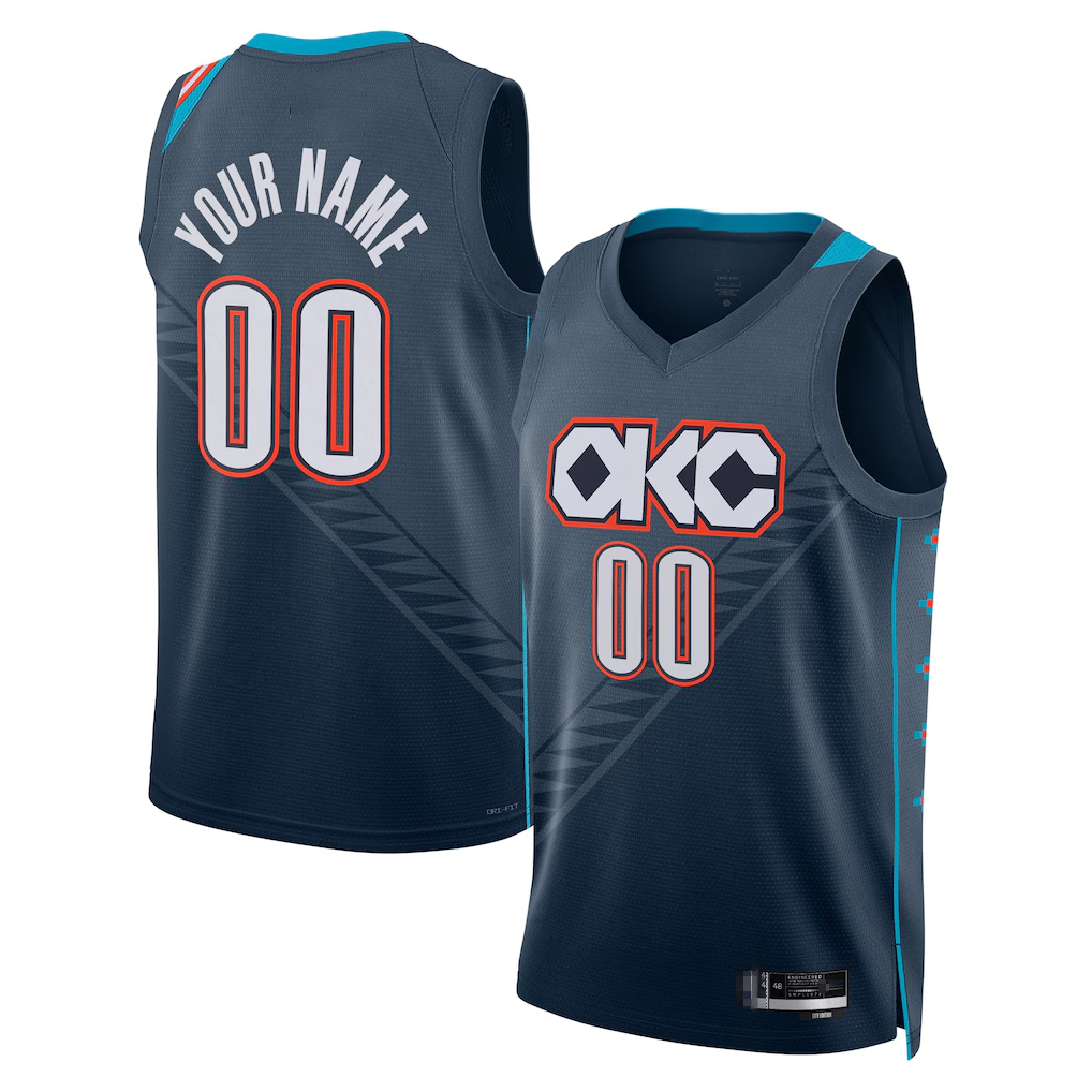 Moorv Custom OC.Thunder Blue 202526 City Edition Swingman Stitched Jerseys