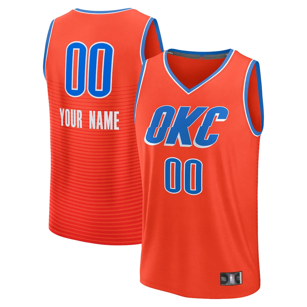 Moorv Custom OC.Thunder Orange Swingman Stitched Jerseys - Icon Edition