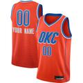 Moorv Custom OC.Thunder Orange Swingman Stitched Jerseys- Statement Edition