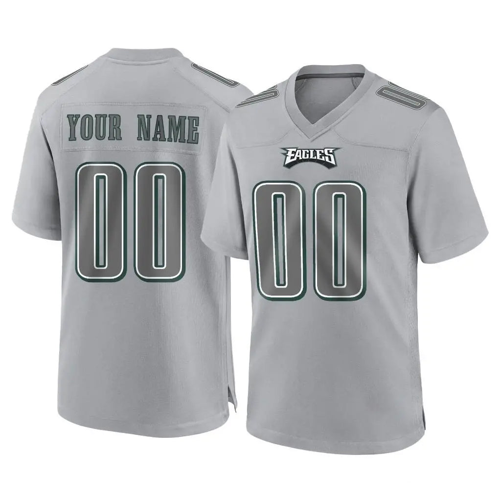 Moorv Custom P.Eagles Gray Atmosphere Fashion Home Game Any Name & Numbers Stitched Jerseys