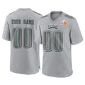 Moorv Custom P.Eagles Gray Atmosphere Fashion Super Bowl LIX Home Game Any Name & Numbers Stitched Jerseys