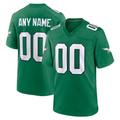 Moorv Custom P.Eagles Kelly Green Alternate Stitched Jerseys