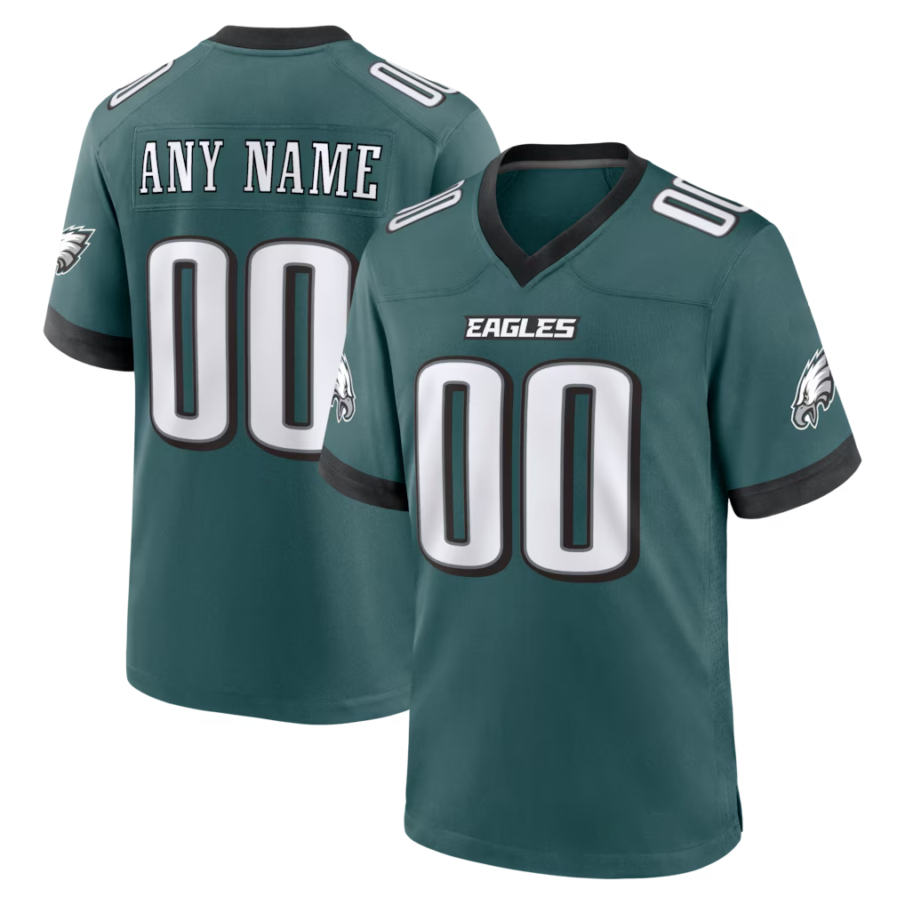 Moorv Custom P.Eagles Midnight Green Team Stitched Jerseys