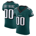 Moorv Custom P.Eagles Midnight Green Team Vapor F.U.S.E. Elite Stitched Jerseys