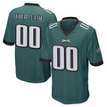 Moorv Custom P.Eagles Team Color Green Home Game Any Name & Numbers Stitched Jerseys