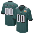 Moorv Custom P.Eagles Team Color Green Super Bowl LIX Home Game Any Name & Numbers Stitched Jerseys