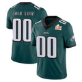 Moorv Custom P.Eagles Team Color Green Vapor Untouchable Super Bowl LIX Home Game Any Name & Numbers Stitched Jerseys